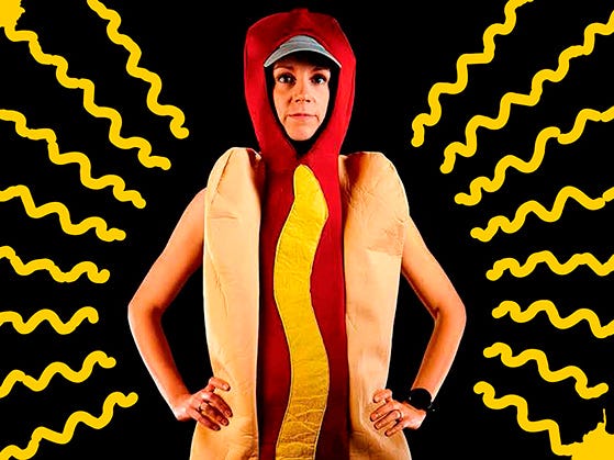 I ran a marathon dressed as a hot dog and set a world record