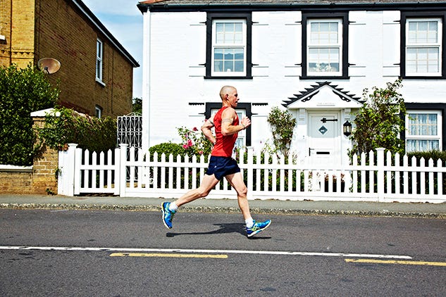 Window, Road, Human leg, Asphalt, Running, Endurance sports, Shorts, Residential area, Athletic shoe, Street, 