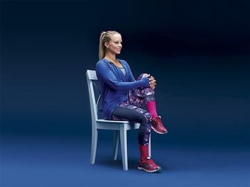 Human body, Chair, Sitting, Fashion, Electric blue, Knee, Stage, Boot, Fashion design, Stool, 