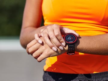 Finger, Wrist, Hand, Orange, Red, Elbow, Amber, Nail, Watch, Carmine, 