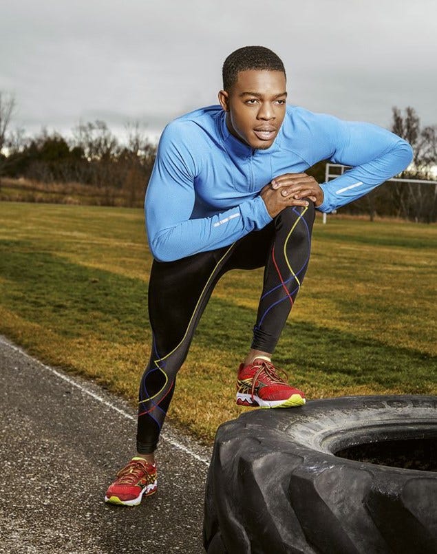 Shoe, Sports uniform, Trousers, Sportswear, Athletic shoe, Human leg, Knee, Active pants, Playing sports, Jersey, 