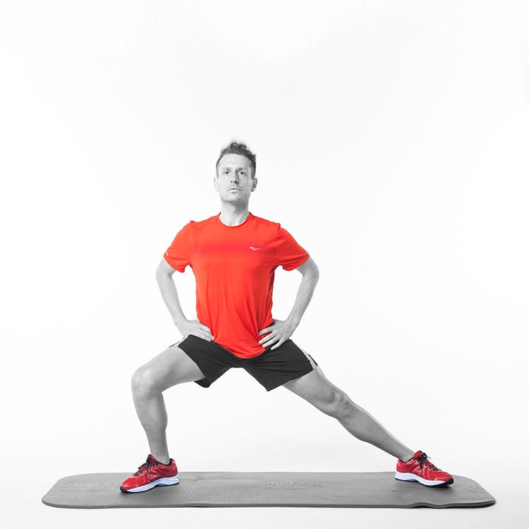 Standing, Shoulder, Joint, Leg, Strength training, Arm, Knee, Human leg, Balance, Lunge, 