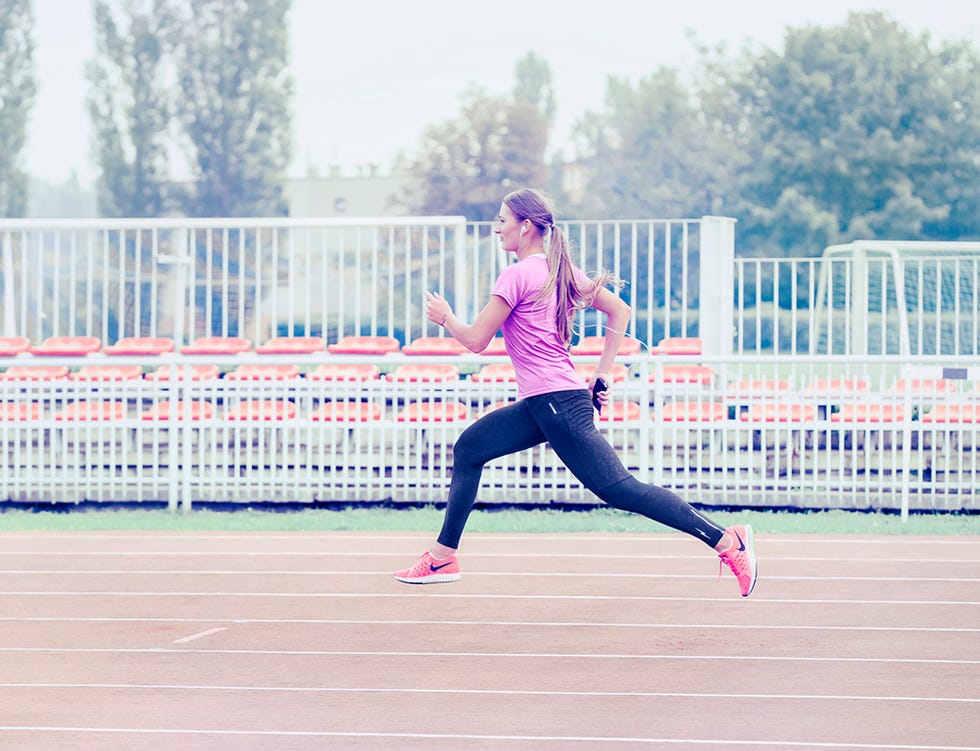 Running, Pink, Sports, Recreation, Exercise, Footwear, Leg, Sprint, Knee, Shoe, 