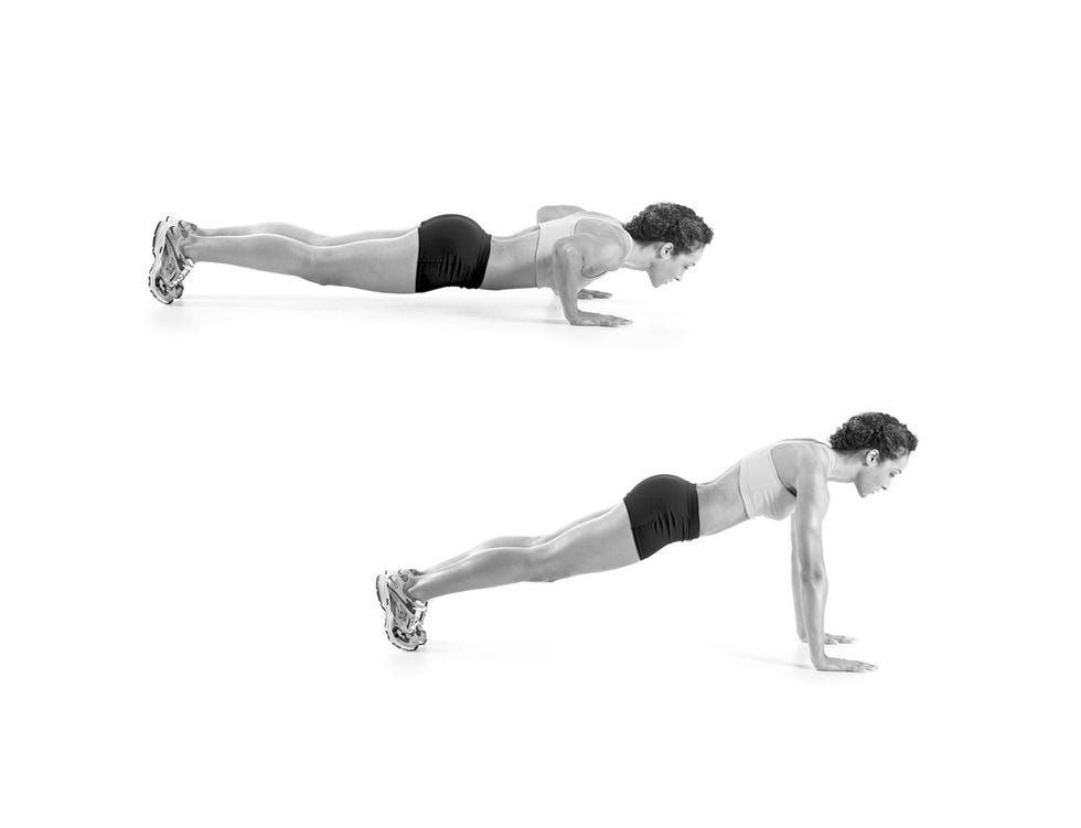 Arm, Press up, Leg, Joint, Physical fitness, Human body, Balance, Exercise, Knee, Elbow, 