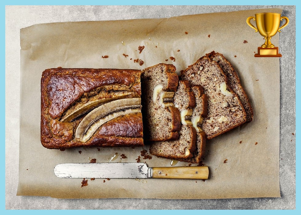 Food, Cuisine, Dish, Bread, Ingredient, Banana bread, Baked goods, Loaf, Staple food, Rectangle, 