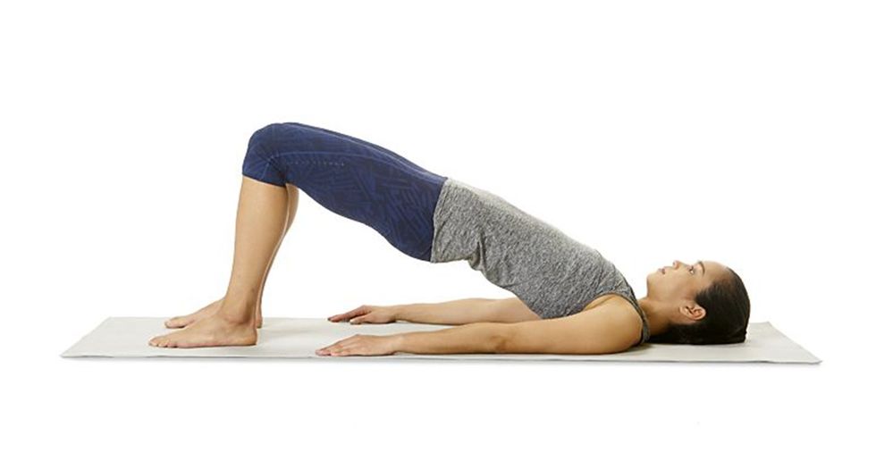 10 minute yoga bridge pose