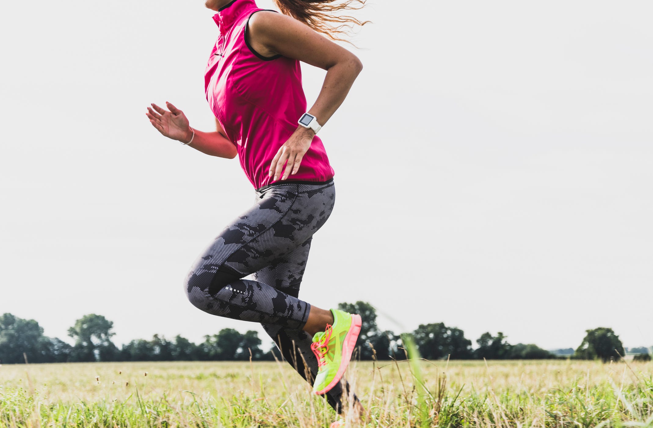 Jumping, Pink, Recreation, Fun, Grass, Happy, Footwear, Sports, Cool, Photography, 