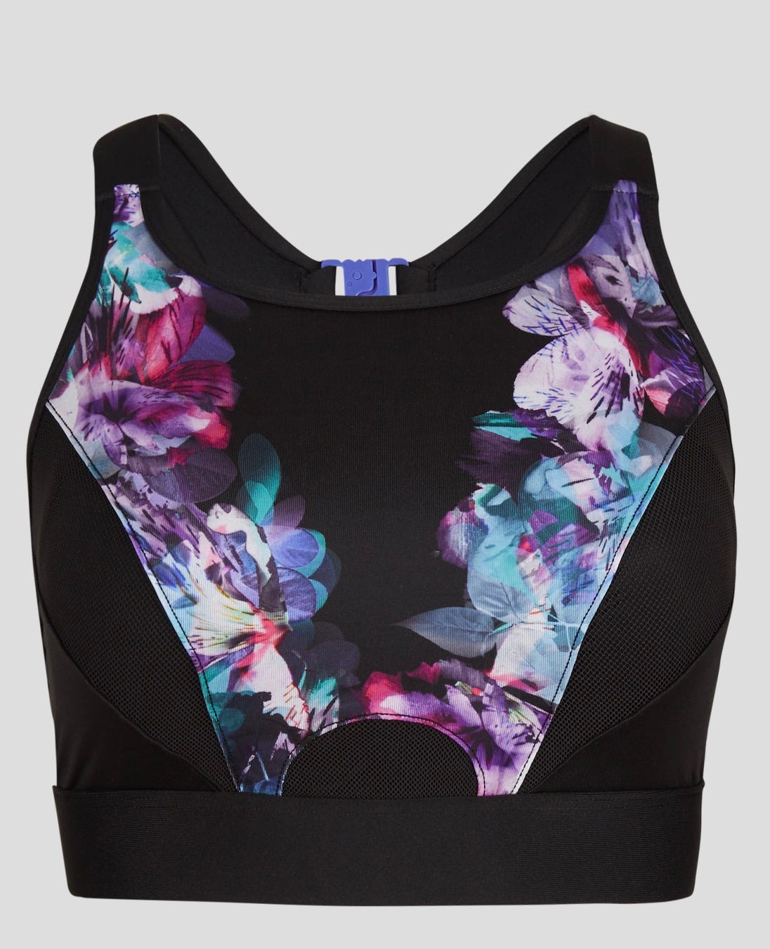 Clothing, Black, Brassiere, Purple, Crop top, Undergarment, Undergarment, Sports bra, Outerwear, 