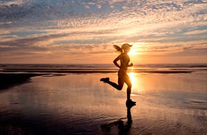 People in nature, Sky, Reflection, Water, Horizon, Sunset, Sea, Ocean, Calm, Morning, 