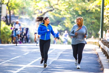 Running, People, Jogging, Recreation, Yellow, Fun, Exercise, Athlete, Individual sports, Tree, 