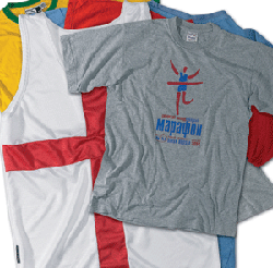 Blue, Product, Yellow, Sleeve, Sportswear, Red, Text, White, T-shirt, Electric blue, 