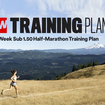 Sub 1:50 half marathon all-daying plan