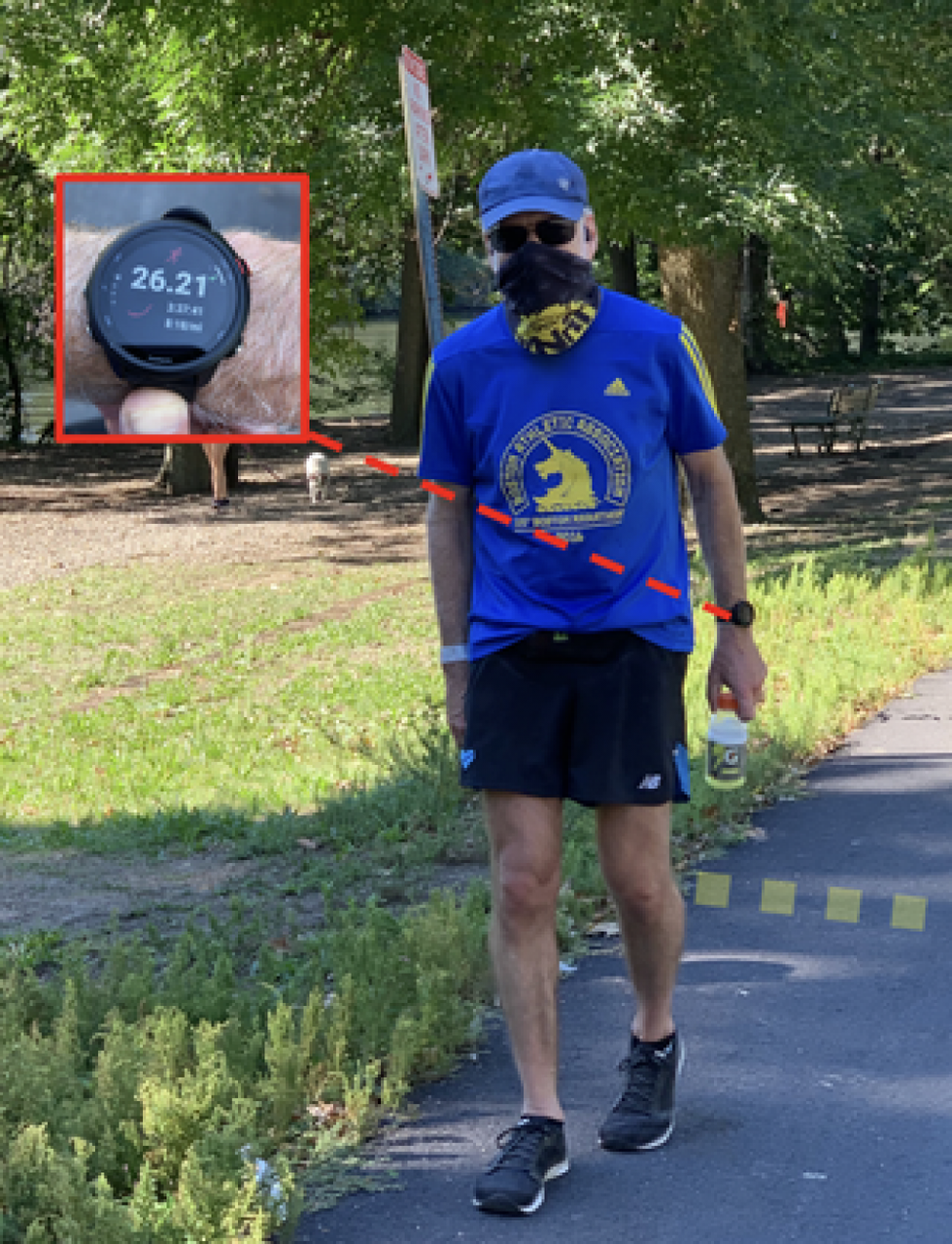 Lieberman conclude la sua Boston Marathon virtuale nel 2020