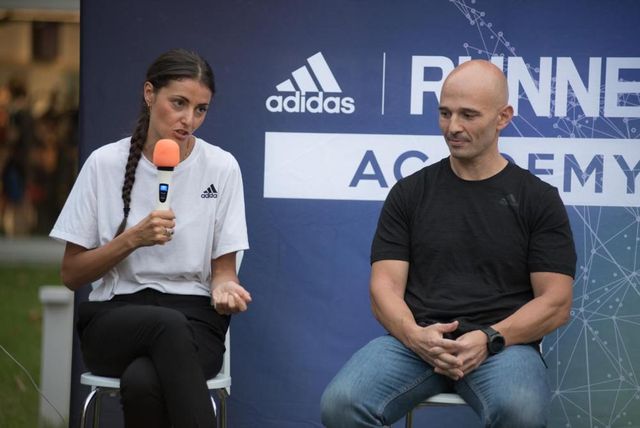 Un momento dell'adidas RW Academy insieme Eleonora D'Elicio e Massimo Rapetti