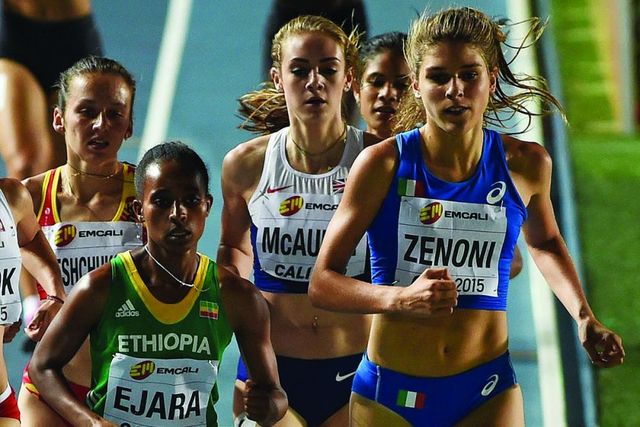 Marta Zenoni ai Mondiali Allievi 2015 di Cali , in Colombia, dove è stata bronzo negli 800 metri n( )