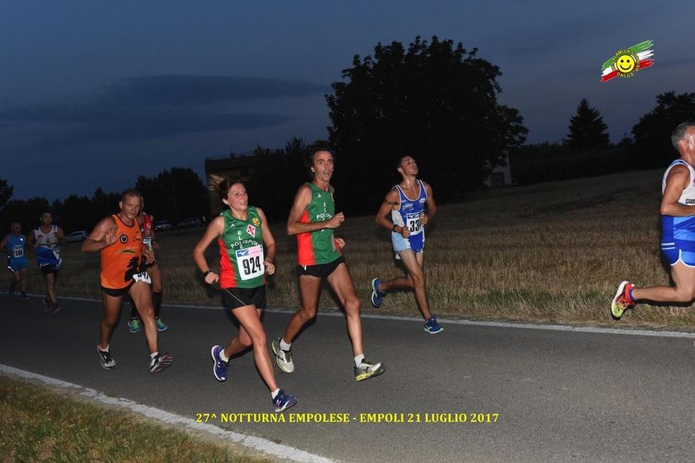 Veronica in azione alla Notturna Empolese