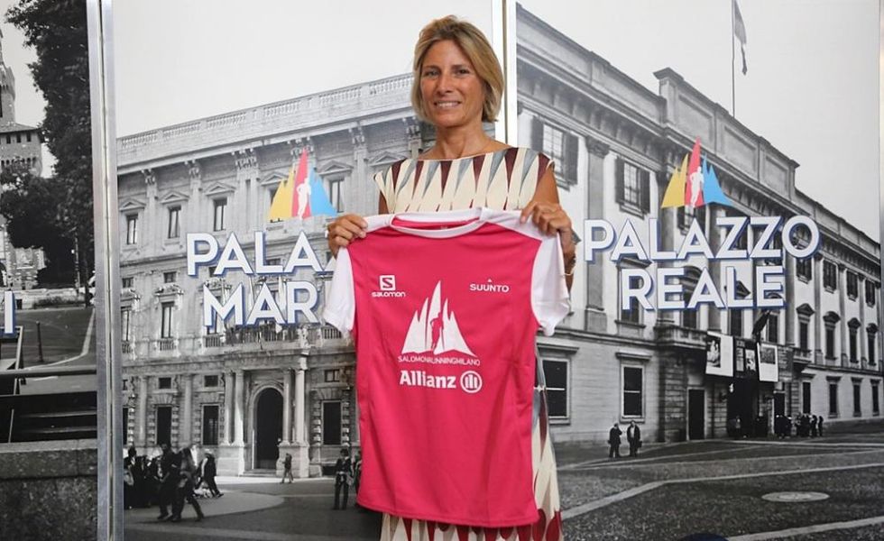 L'Assessora allo Sport di Milano Roberta Guaineri alla presentazione del Salomon Running Milano ( )