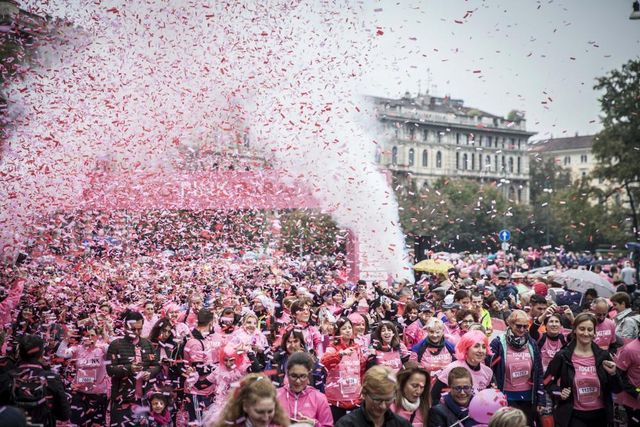 La partenza dell'ultima edizione della PittaRosso Pink Parade