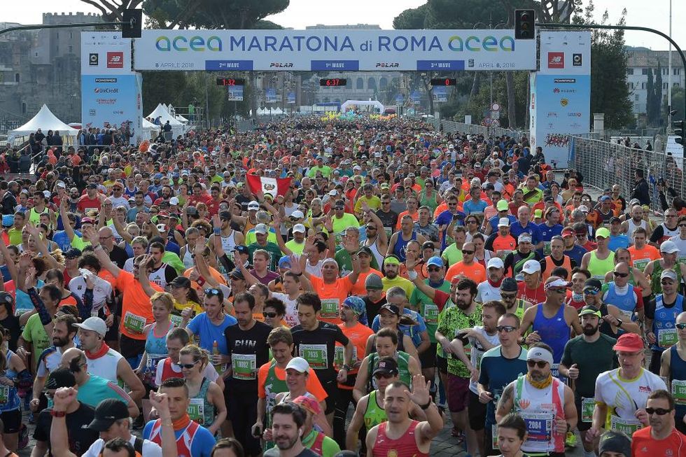 Maratona di Roma, un mare di concorrenti