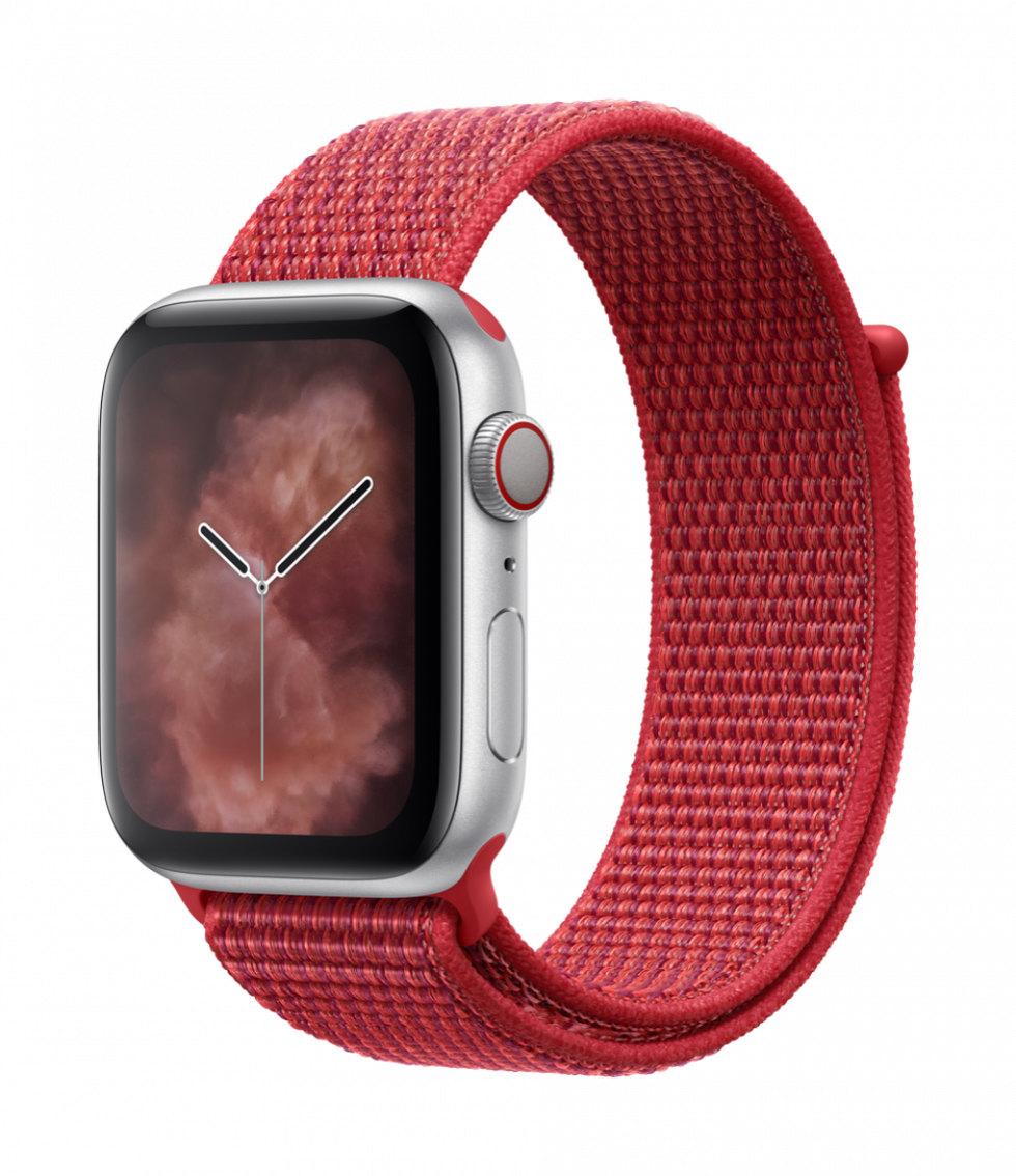Il cinturino Sport Loop per Apple Watch nella versione (PRODUCT) RED