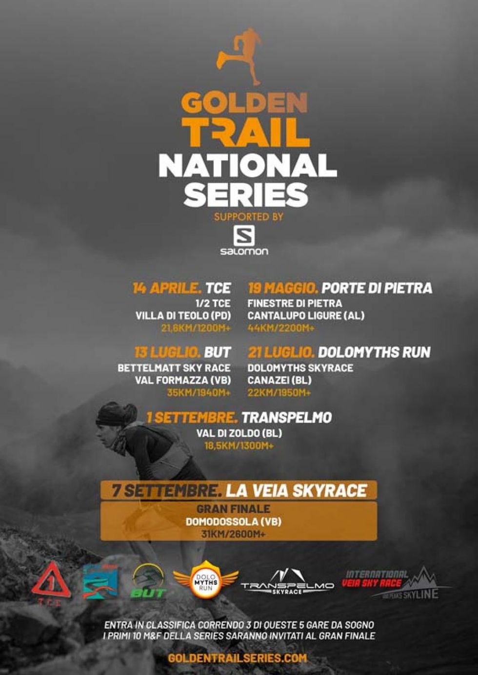 Le gare italiane del Salomon Golden Trail National Series