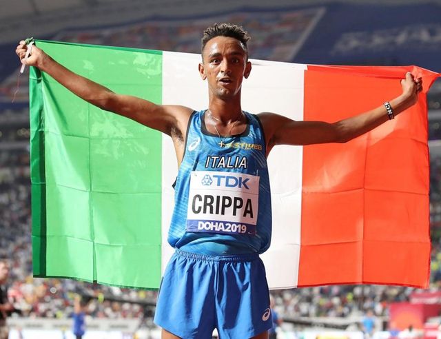Il nuovo primatista italiano dei 10.000 metri con 27'10"76: il 23enne Yemen Crippa ( )