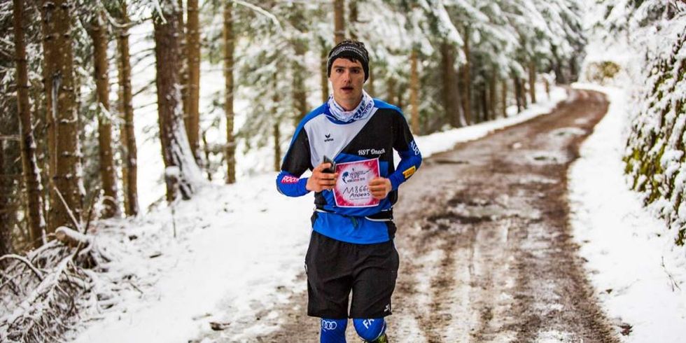 Il vincitore della Wings for Life App Run della Val d&#39;Ultimo Andreas Gatterer (foto Gabriele Seghizzi)