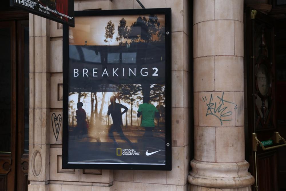 La locandina del docufilm &quot;Breaking2&quot; by National Geographic