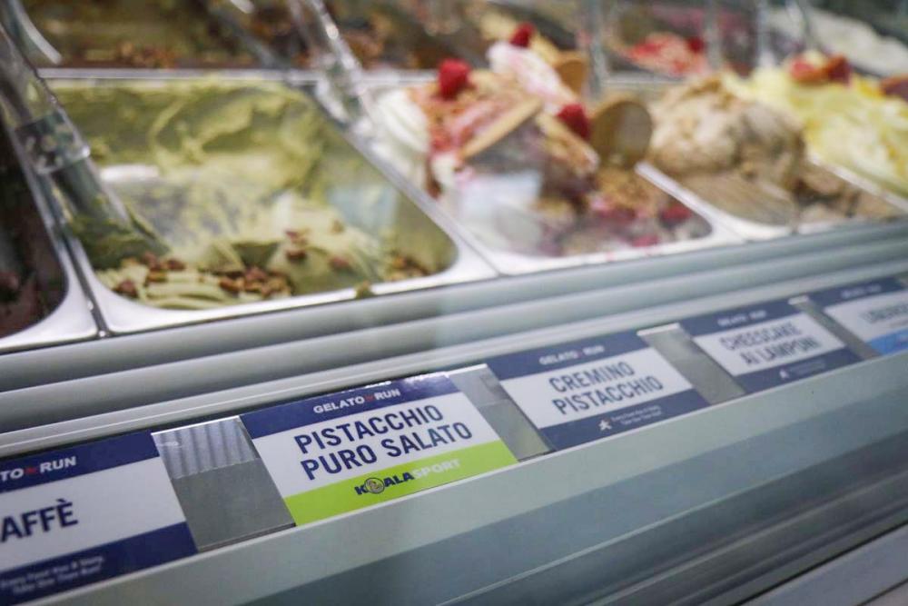 Il gusto Pistacchio Salato dedicato al negozio di running Koala Sport