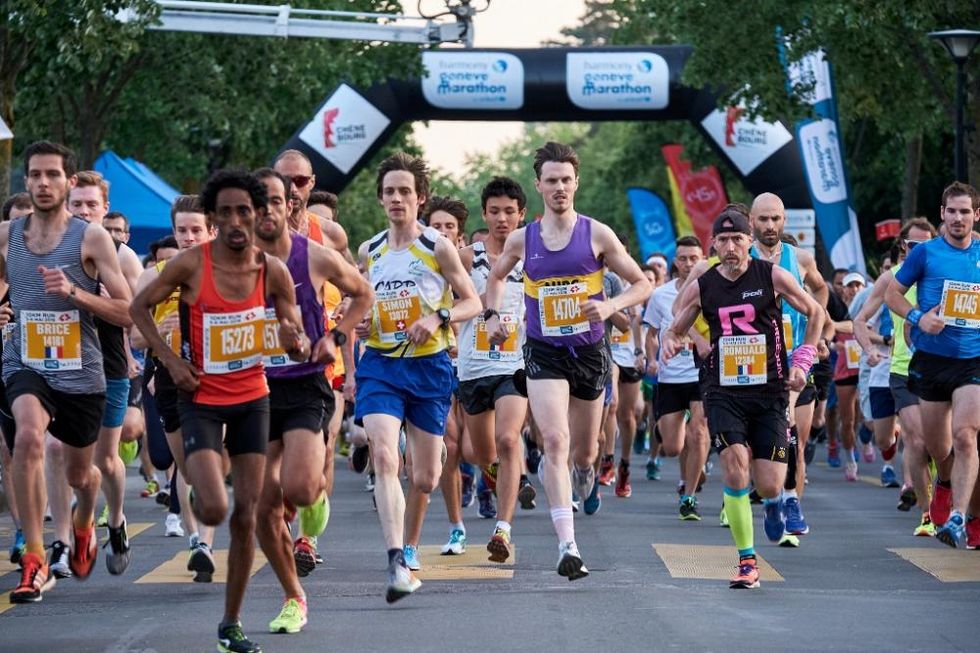 runners partecipanti alla 10 km della Harmony Gen&egrave;ve Marathon for Unicef 2018