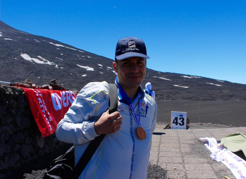 Giuseppe Santangelo che ha corso la 43 km