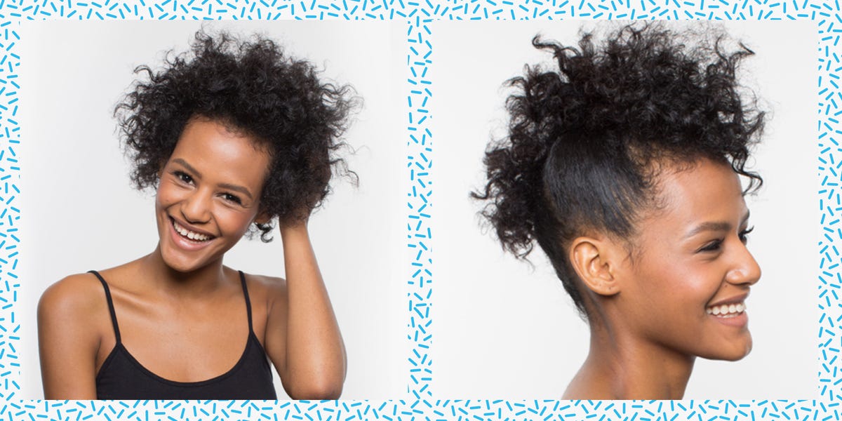 Curly Faux Hawk How To - Natural Hair Updo Tutorial