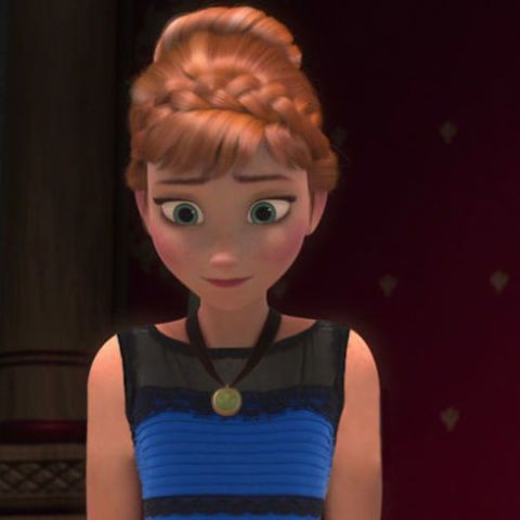 Anna and Elsa in The Dress