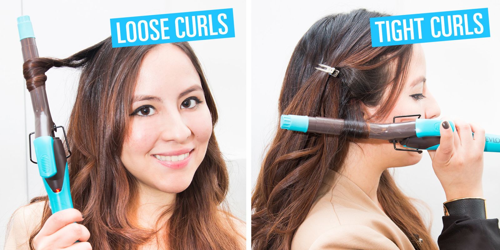 curling iron to make spiral curls