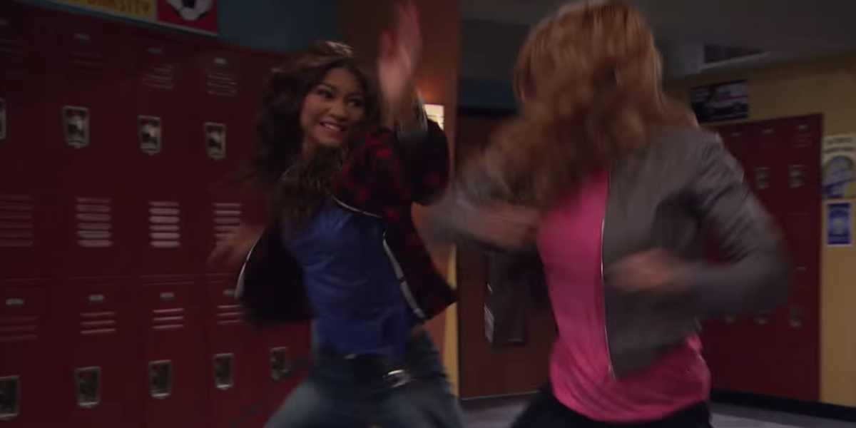 Zendaya And Bella Thorne In Frenemies Celebrities Who Were In Disney