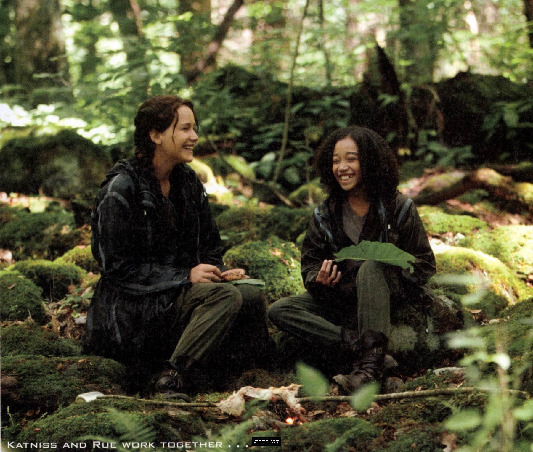 Rue and Katniss