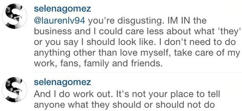 Selena Gomez Responds