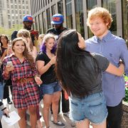 Ed Sheeran with Fans