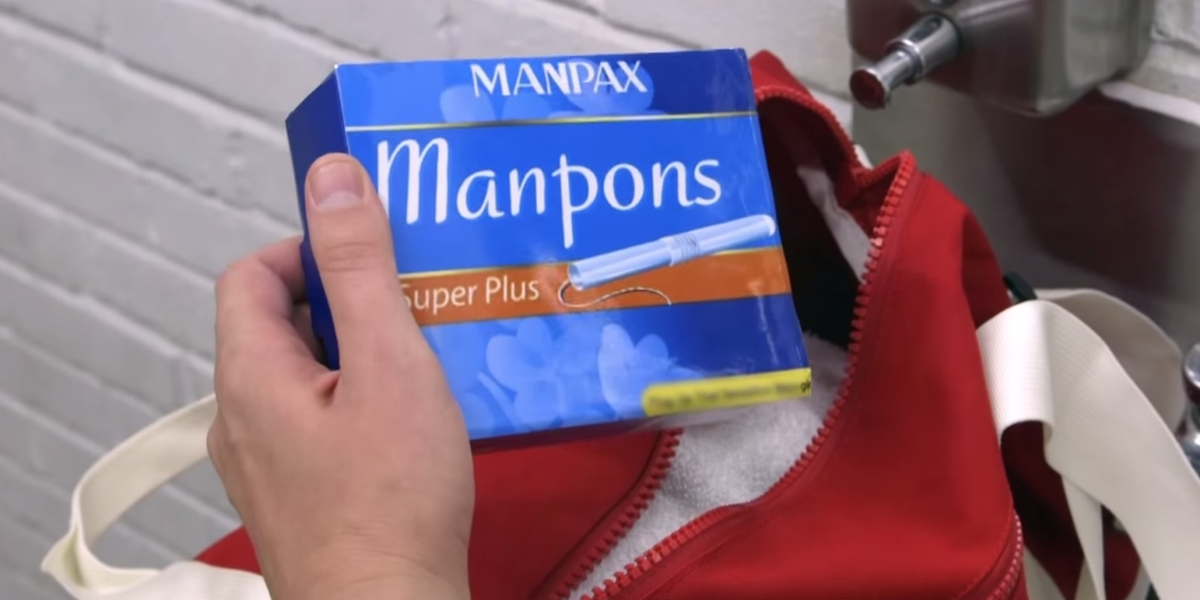 Here's What Tampon Commercials Would Look Like If They Were For Guys