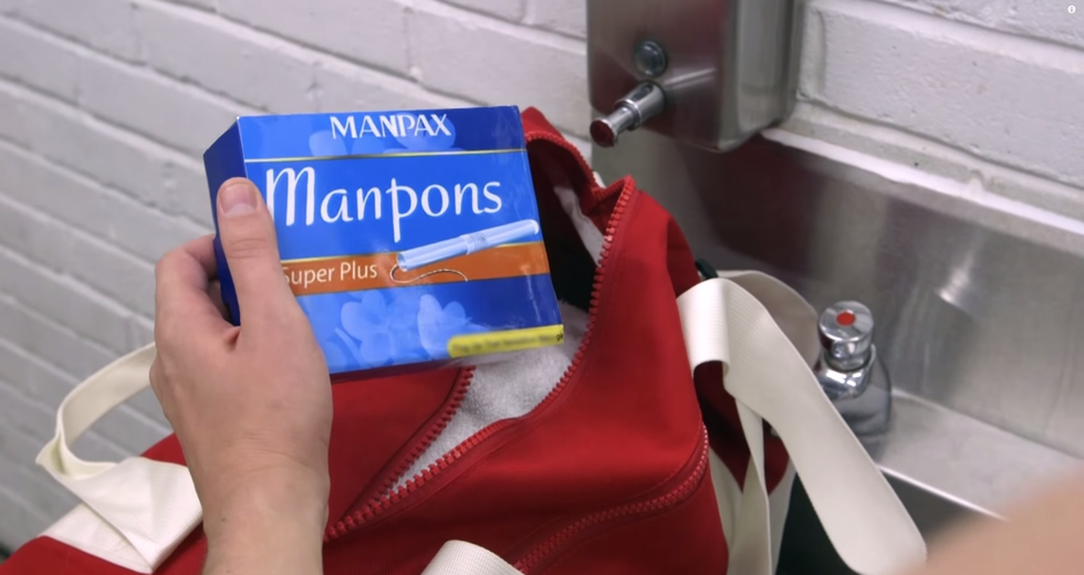 Here's What Tampon Commercials Would Look Like If They Were For Guys