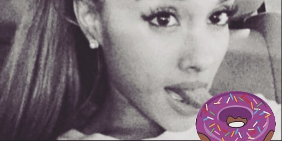 Ariana Grande Licking Donut