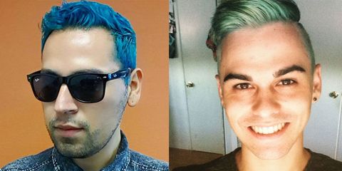 Guys Are Getting In On The Rainbow Hair Action With Glorious