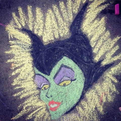 These Disney Sidewalk Chalk Drawings Are Too Cute For Words