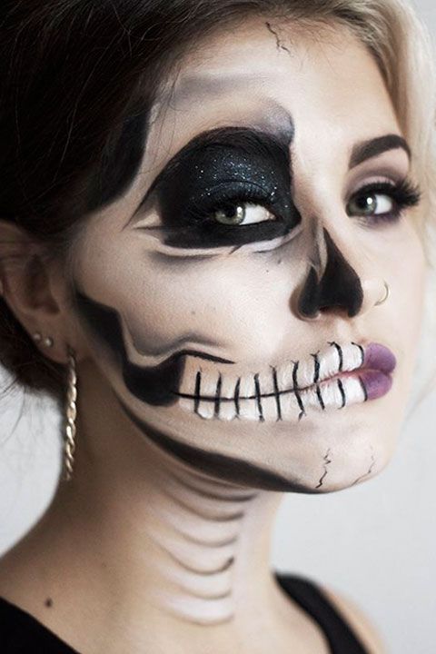 Wonderlijk Skeleton Makeup Tutorial - Halloween Sugar Skull Makeup CW-94