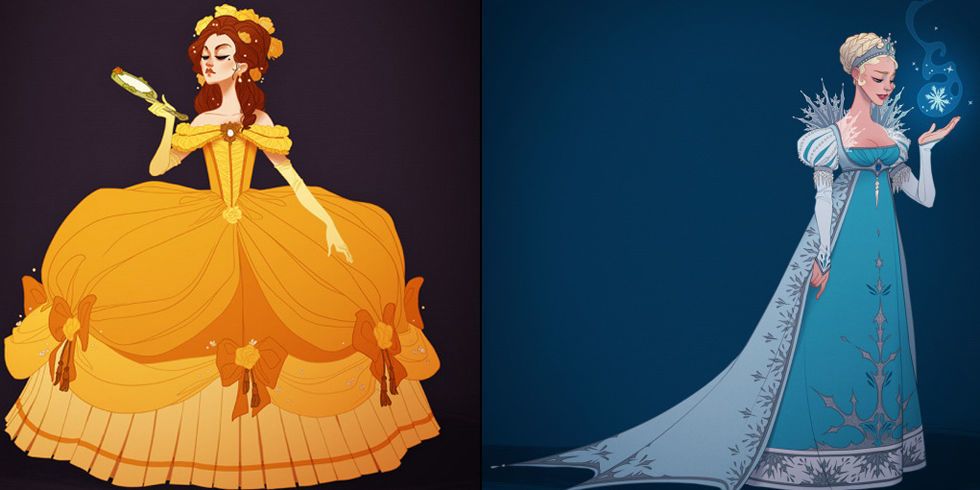 Låne Blive gift Gå rundt If Disney Princess Dresses Were Historically Accurate