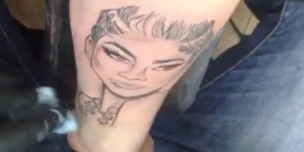 This Guy Got Zendaya's Face Tattooed on His Arm and It's Incredible