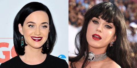 19 Celebs With and Without Bangs