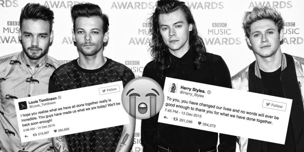Read All of One Direction's Emotional Goodbye Tweets to ...