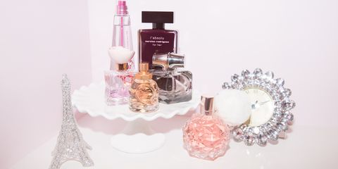 Liquid, Perfume, Product, Brown, Fluid, Glass bottle, Peach, Pink, Cosmetics, Bottle, 