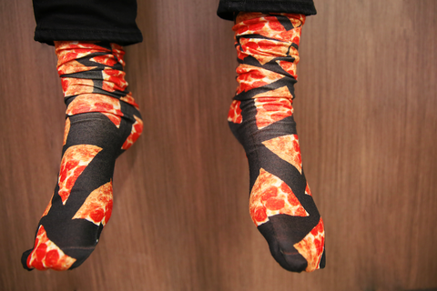 Orange, Human leg, Red, Carmine, Fashion, Sock, Ankle, Fashion design, 